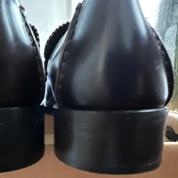 Vintage Gucci square toe leather loafters women’s size 7B Italy - Picture 9 of 14